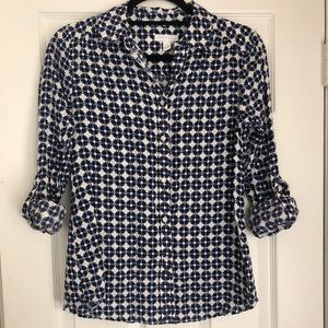 Charter club patterned button down